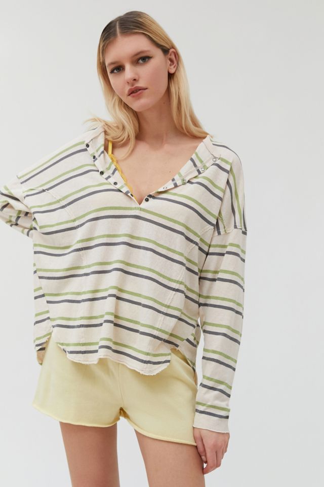 Out From Under Peaches Oversized Henley Top | Urban Outfitters UK