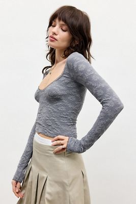 Out From Under Tammy Textured Long Sleeve Top