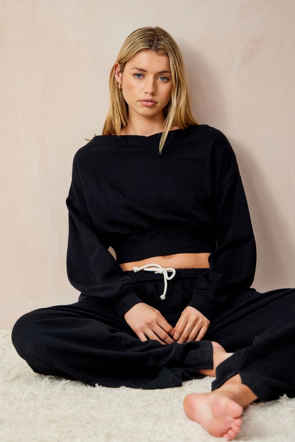 Slide View: 3: Out From Under Good Days Cropped Sweatshirt