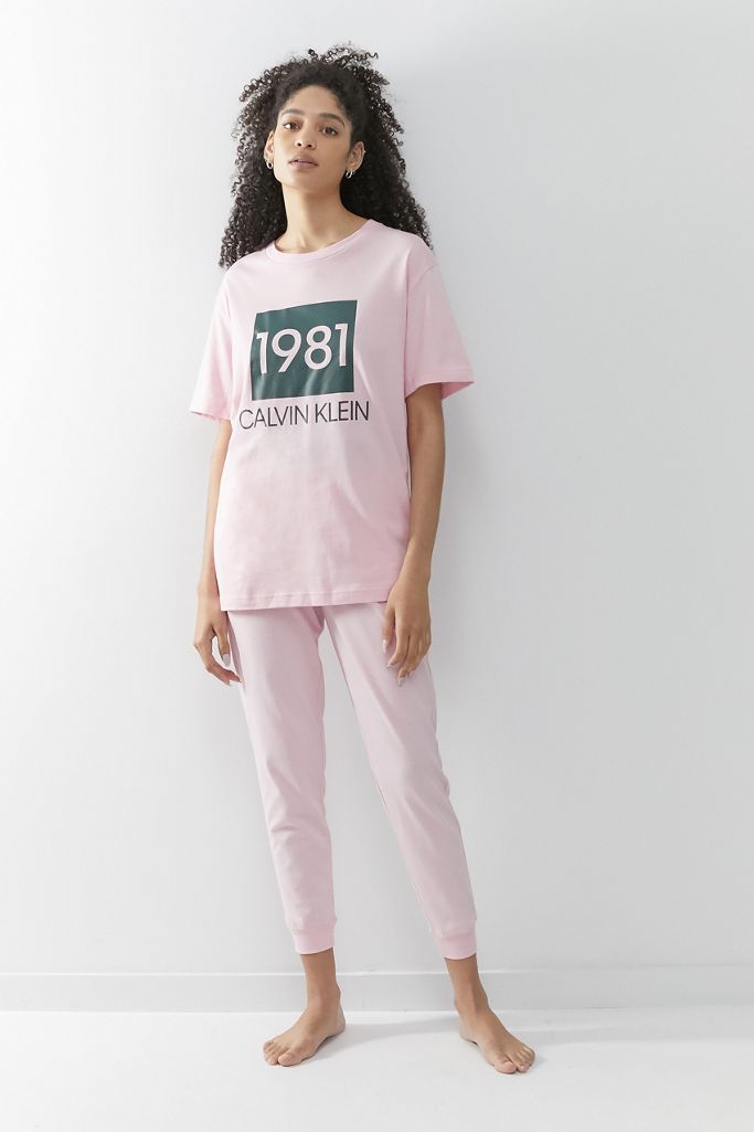 Calvin Klein Pyjama TShirt & Joggers Set Urban Outfitters UK
