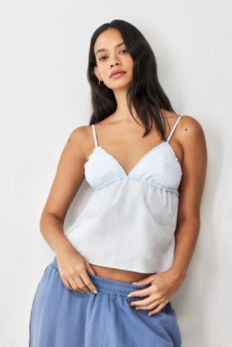 Slide View: 1: Out From Under Laundered Cotton Cami Top