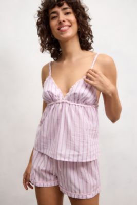 Out From Under Pink Laundered Stripe Cami