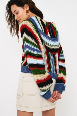 urban outfitters striped hoodie