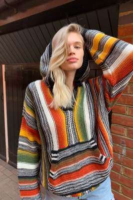 urban outfitters multi colored hoodie