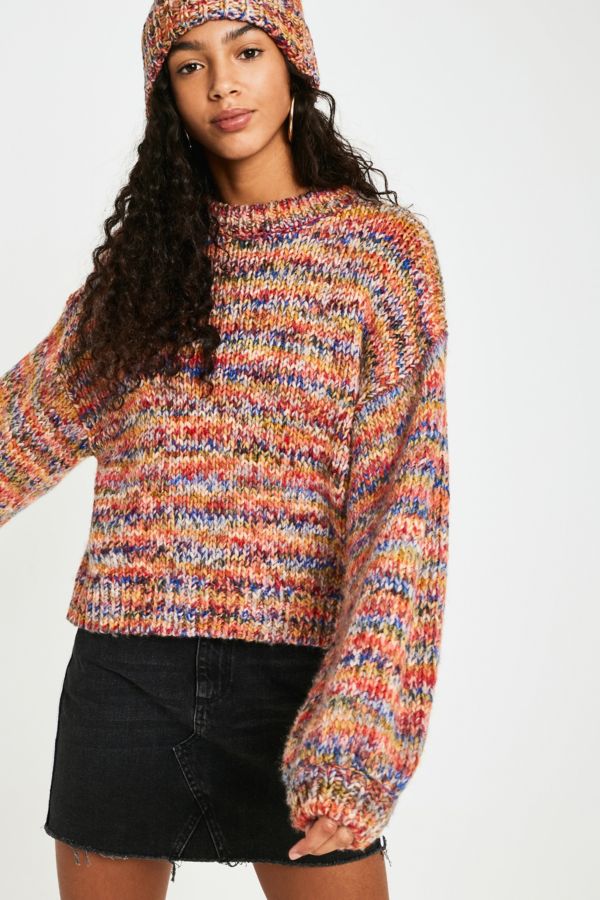 UO Nep Bubble Sleeve Jumper | Urban Outfitters UK