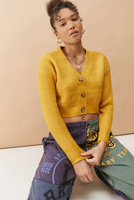 urban outfitters yellow cardigan