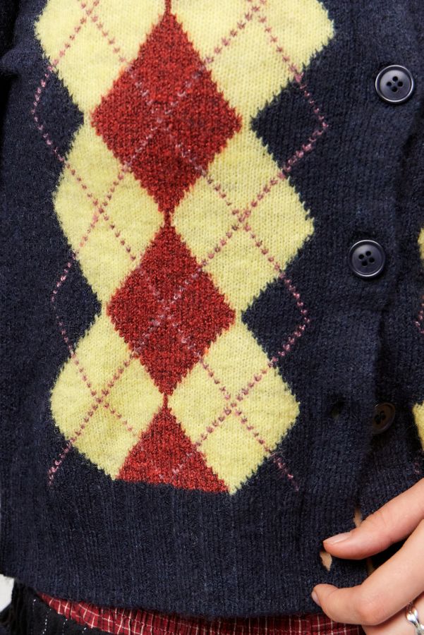 Slide View: 4: iets frans... Leighton Argyle Cardigan