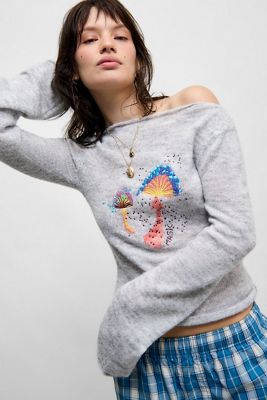 UO Mushroom Slogan Jumper