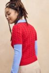 Thumbnail View 4: iets frans... Cable Knit Short Sleeve Top