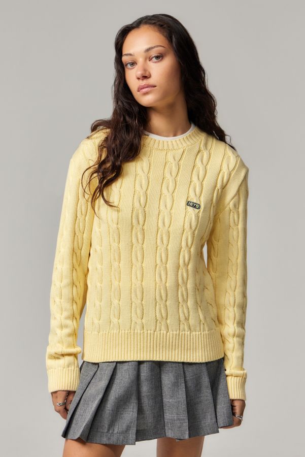 Slide View: 1: iets frans...Heaton Cable Knit Jumper