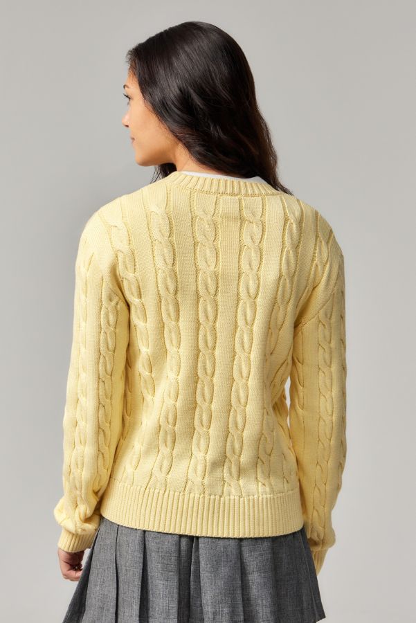 Slide View: 5: iets frans...Heaton Cable Knit Jumper