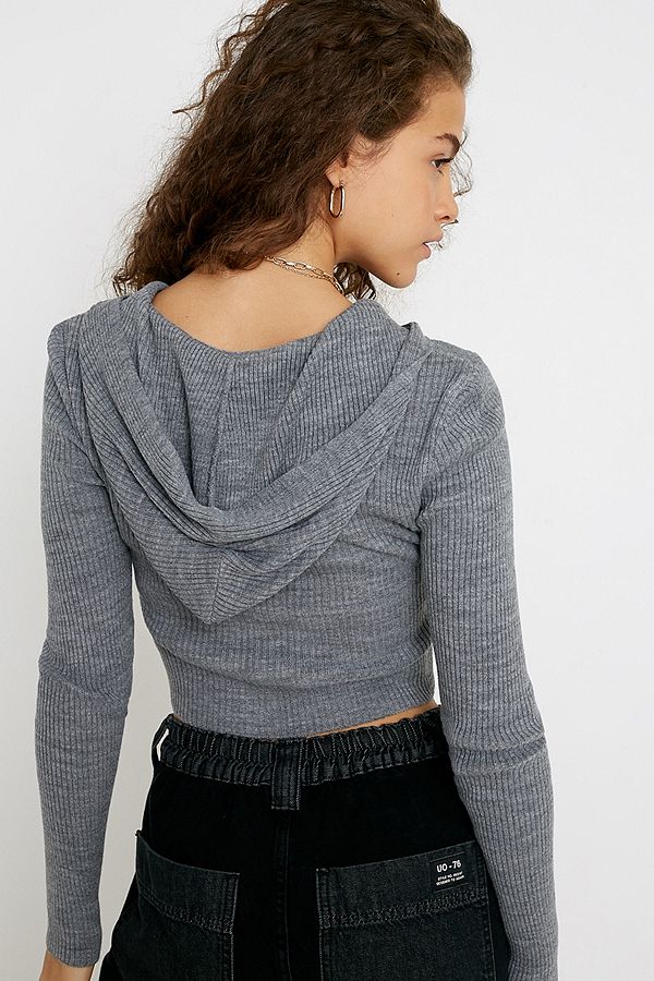 Urban Outfitters – Kurzer Hoodie mit Reißverschluss | Urban BDG Urban Outfitters Pullover für Damen versandkostenfrei