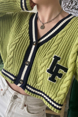 urban outfitters green cardigan
