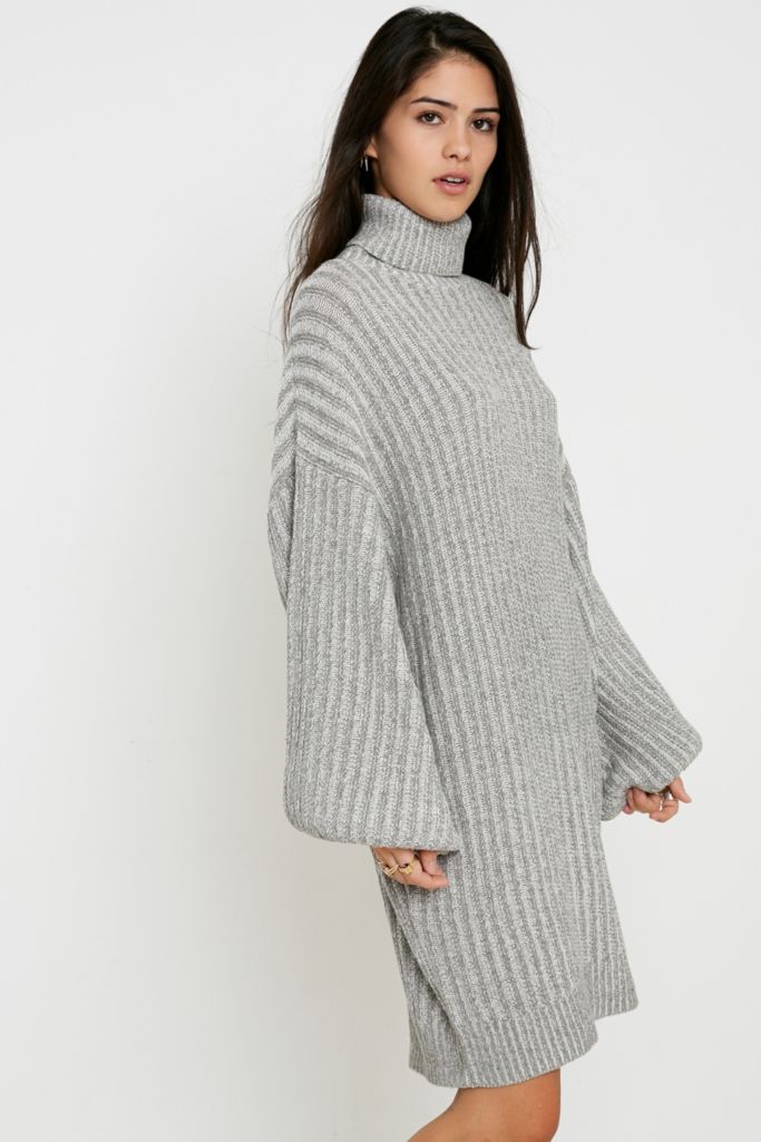 UO Jill Rollneck Jumper Mini Dress | Urban Outfitters UK