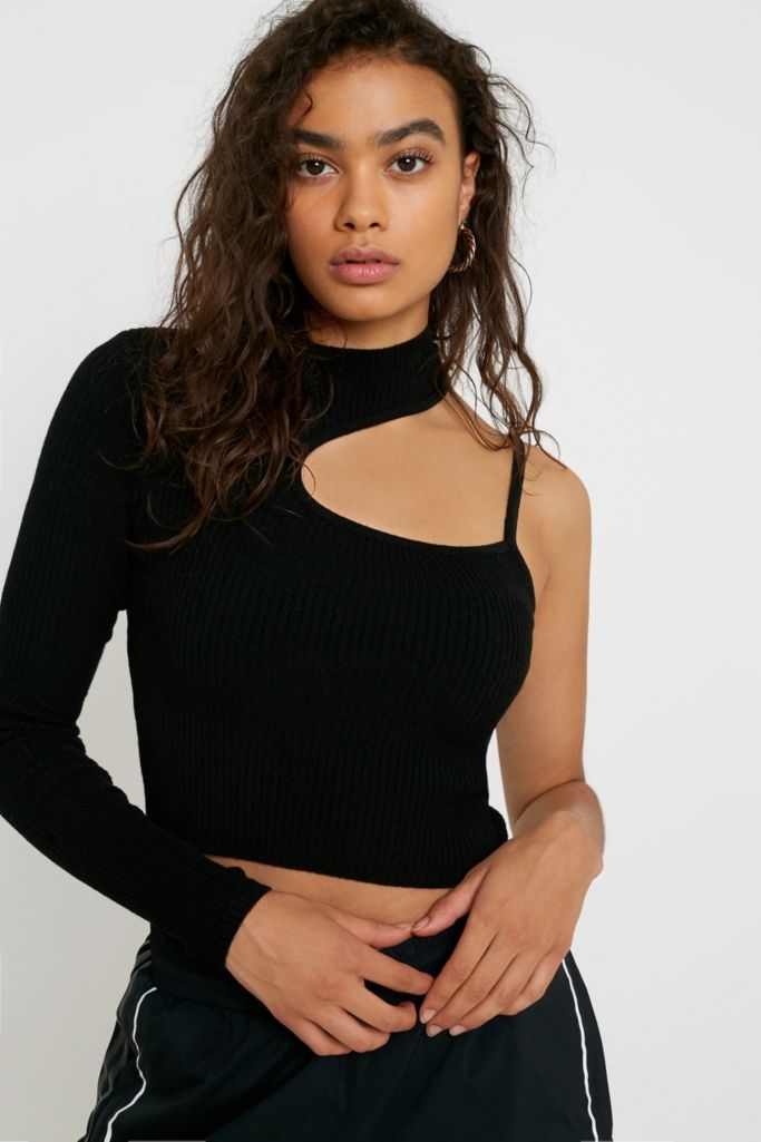 UO Cut-Out Asymmetric Top | Urban Outfitters UK