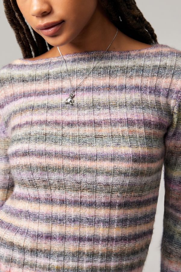 Slide View: 2: BDG Space-Dye Ribbed Knit Top