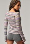 Thumbnail View 4: BDG Space-Dye Ribbed Knit Top