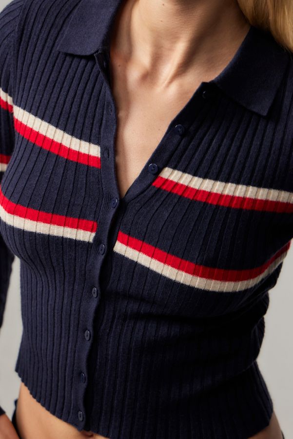 Vista diapositiva: 4: BDG Denver Cardigan Polo a Righe