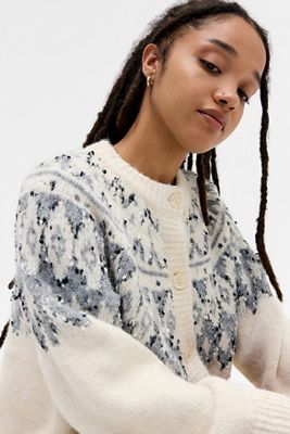 Kimchi Blue Konfetti Fairisle Strickjacke