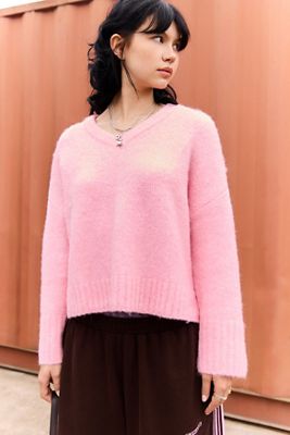 iets frans.. Champagne High V-Neck Jumper