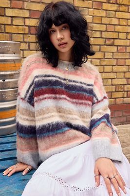 iets frans... Monster Brushed Stripe Pullover