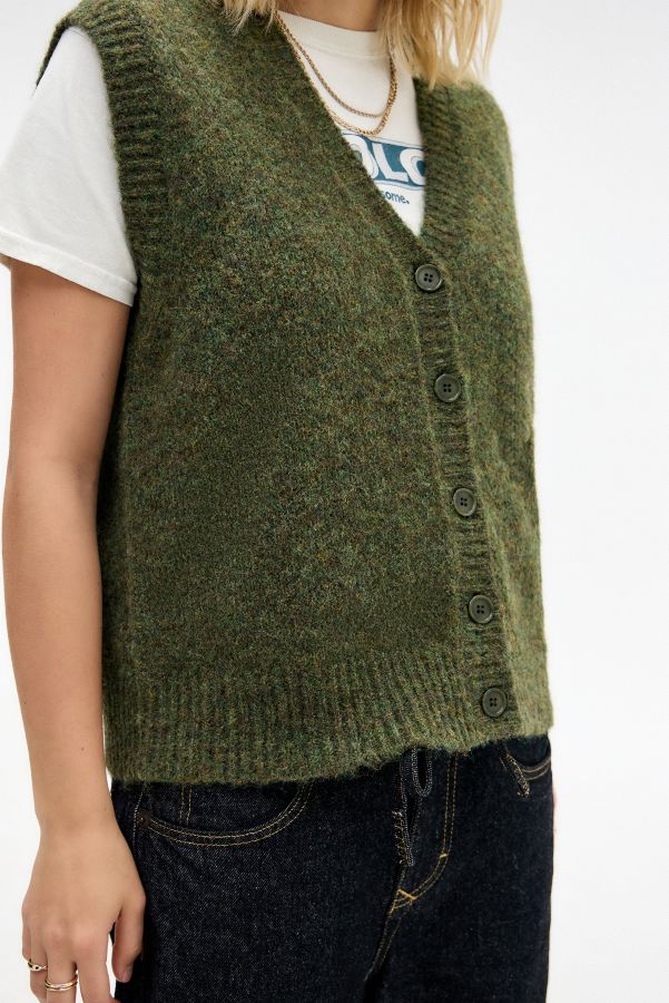 Slide View: 3: BDG Knopf Durch Pullover Weste