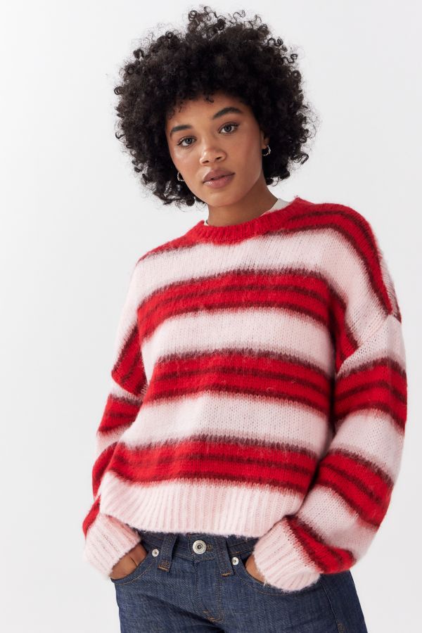 Slide View: 1: BDG Stripe Brushed Knit Jumper