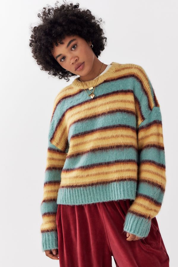 Vista diapositiva: 2: BDG Stripe Brushed Knit Jumper