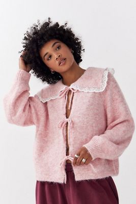 BDG Jesse Lace Collar Cardigan