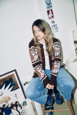 Urban Outfitters x TuftLuck Western Knit Cardigan