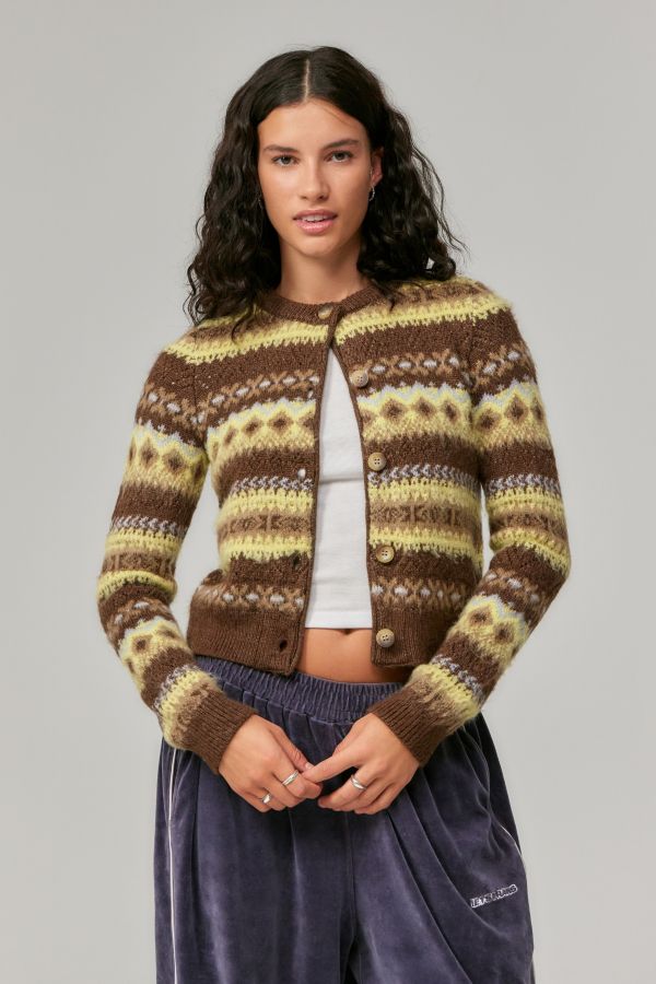 Vista diapositiva: 1: Cardigan Lavorato a Maglia Fairisle UO