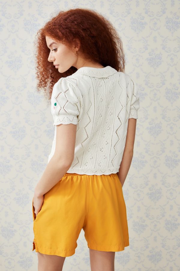 Slide View: 4: Kimchi Blue Embroidered Collar Cardigan