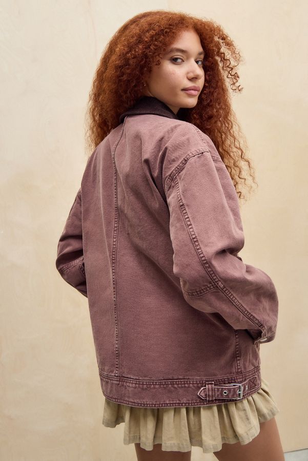 Vista de diapositivas: 5: BDG Burgundy Luca Canvas Workwear Jacket