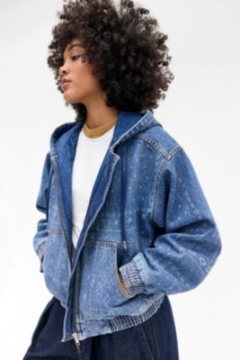 Veste en jean imprimé bandana BGD Daria