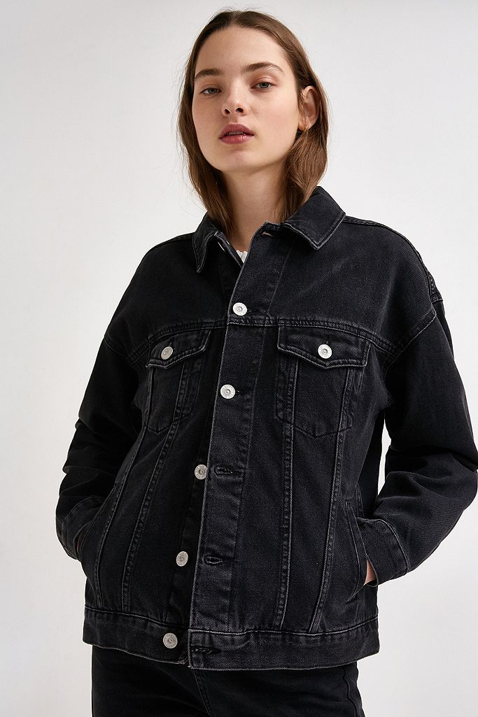 BDG Boyfriend Black Denim Jacket | Urban Outfitters UK