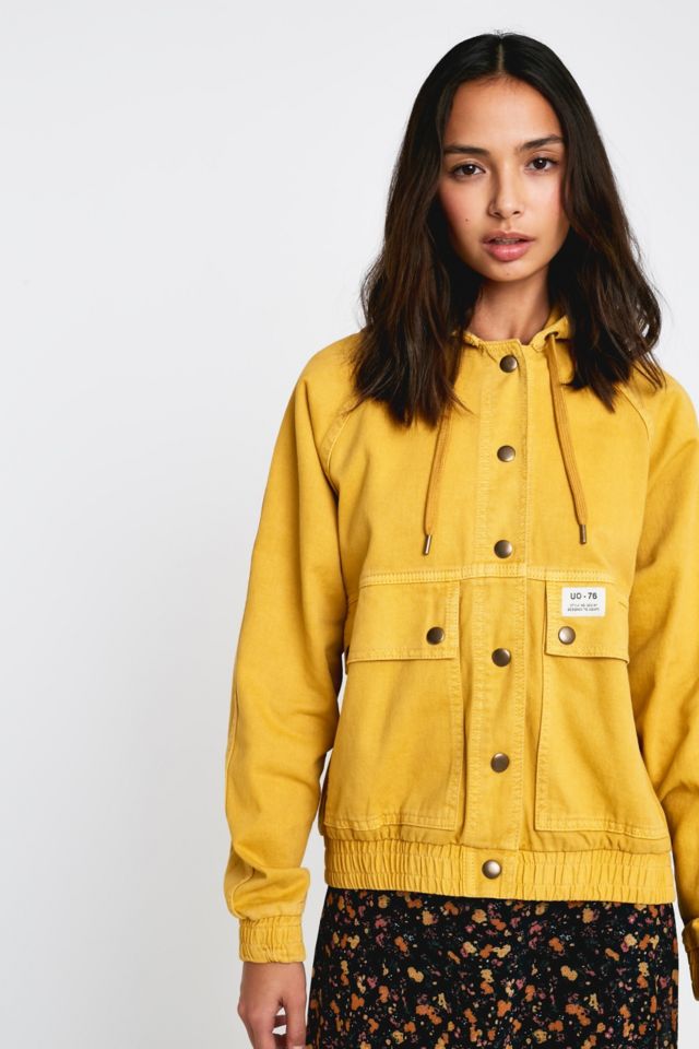 BDG Rowan Hooded Cotton Bomber Jacket | Urban Outfitters UK