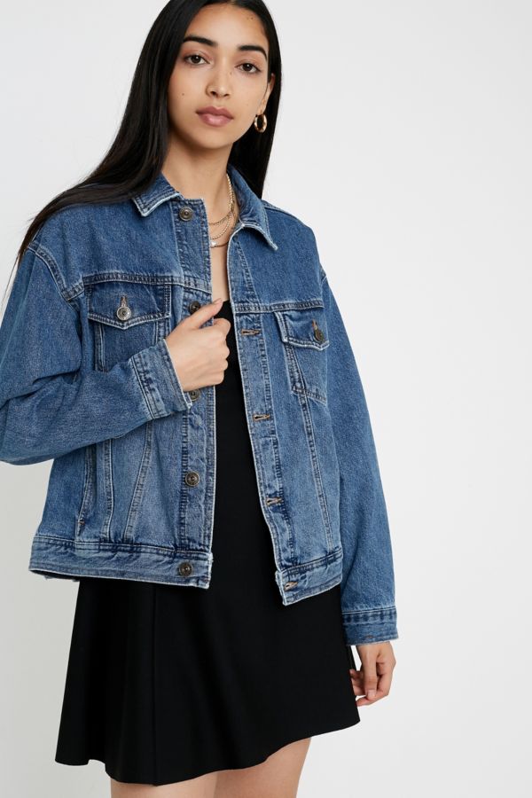 BDG Freddy Western Denim Light Blue Trucker Jacket | Urban Outfitters UK