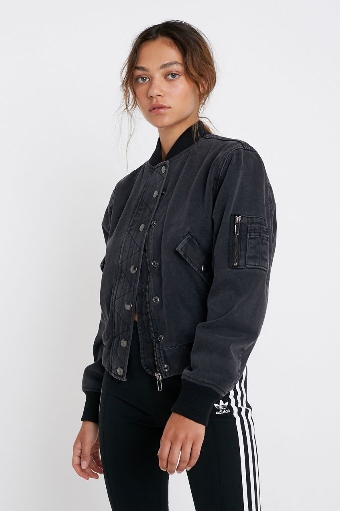 BDG Denim Bomber Jacket Urban Outfitters UK