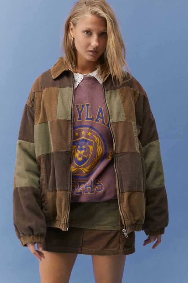 BDG Patchwork Corduroy Harrington Jacket | Urban Outfitters UK