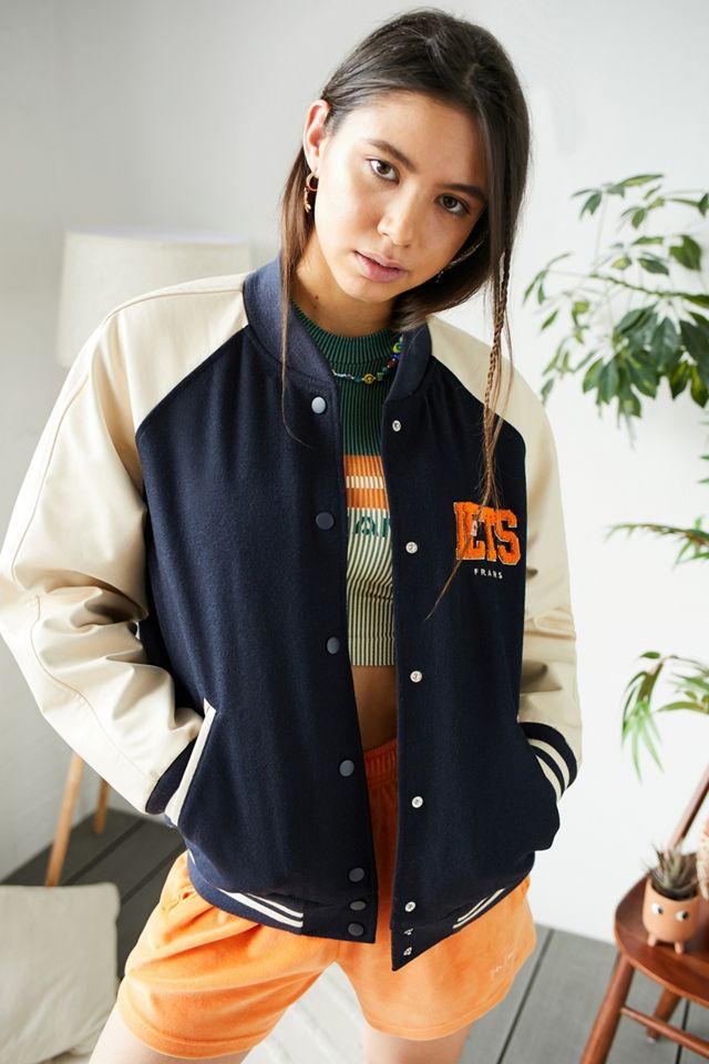 iets frans... PU Varsity Jacket Urban Outfitters UK