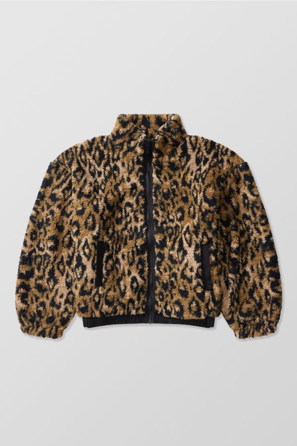 Slide View: 7: BDG Olive Leoparden-Print Fleece