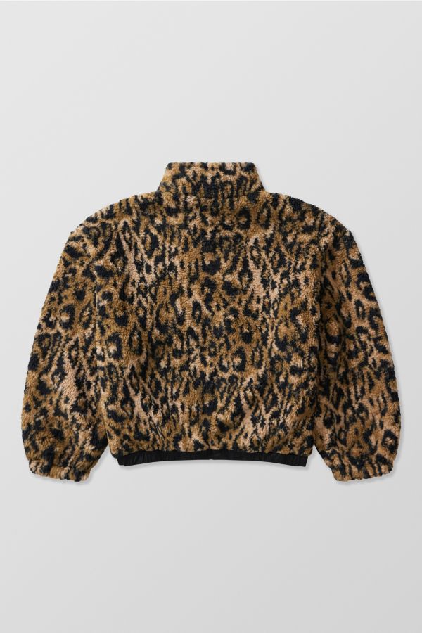 Slide View: 8: BDG Olive Leopard Print Fleece