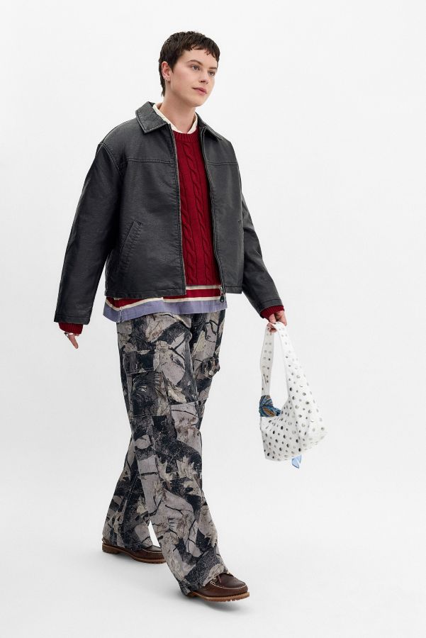 Slide View: 6: Veste en simili cuir BDG Boxy Dex