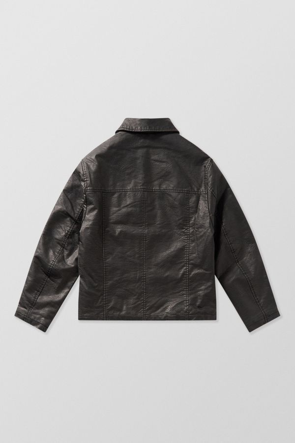 Slide View: 8: BDG Boxy Dex Faux Leather Jacket