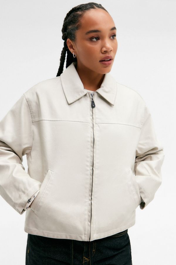 Slide View: 2: BDG Boxy Dex Faux Leather Jacket