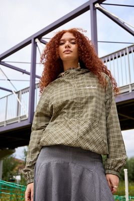 iets frans... Carter Check Water Resistant Shell Jacket