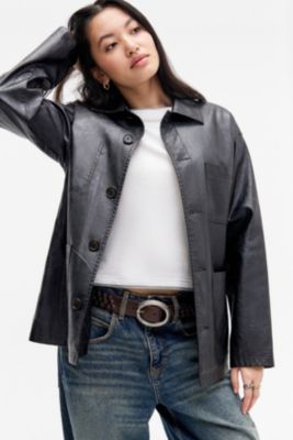 BDG Faux Leather Chore Jacket