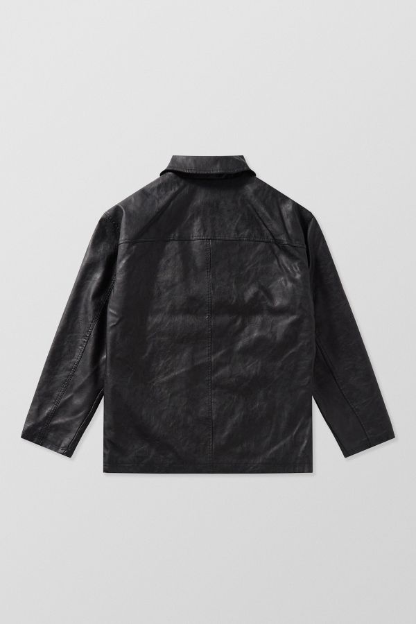 Slide View: 9: BDG Faux Leather Chore Jacket