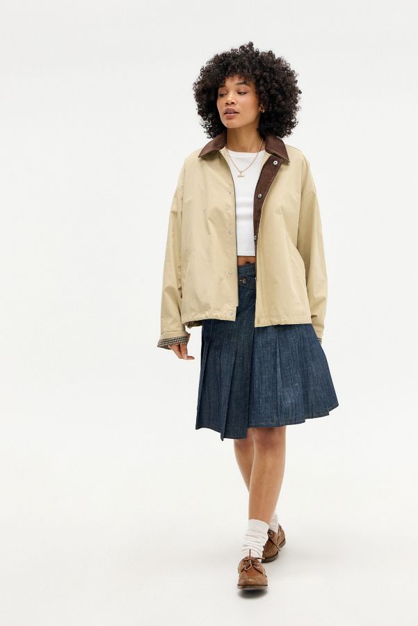 Slide View: 2: BDG Hazel Crop Trench Coat