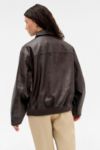 Thumbnail View 5: BDG Fran Faux Leather Bomber Jacket